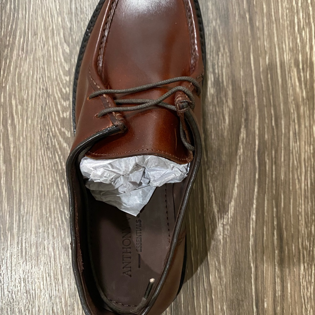 Anthony Veer Wright Moc Toe Leather Dress Shoes Maroon Men 9m *New, Never Worn*